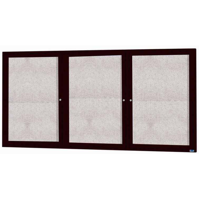 AARCO Wall Mounted Enclosed Bulletin Board & Reviews Wayfair